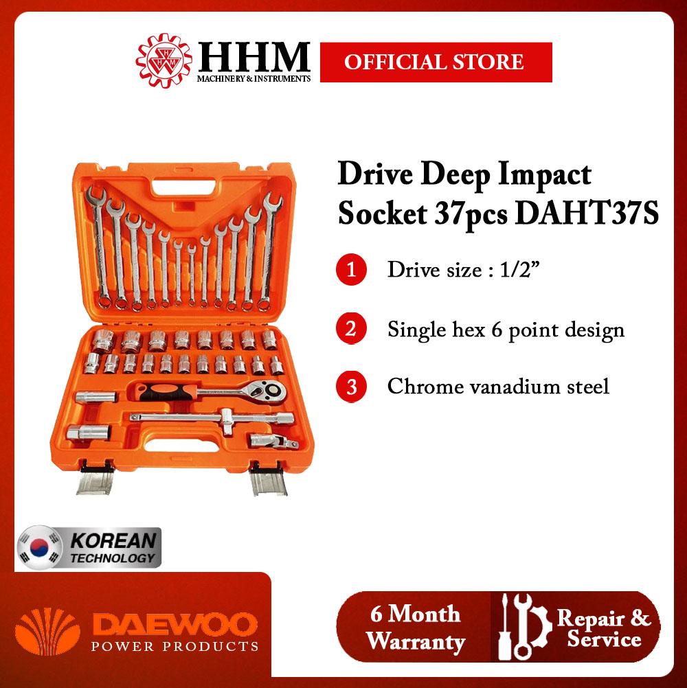 DAEWOO Drive Deep Impact Socket 37pcs Hand Tool Set (DAHT37S)
