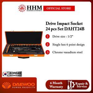 DAEWOO Drive Impact Socket 24 pcs Hand Tool Set (DAHT24B)