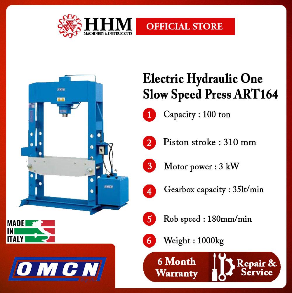 OMCN Electric Hydraulic One Slow Speed Press with Manmeter (ART164)