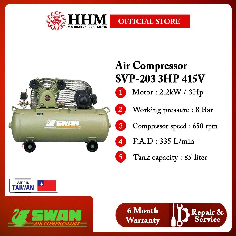 SWAN 3HP 415V Air Compressor (SVP-203)