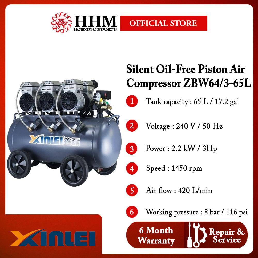 XINLEI Silent Oil-Free Piston Air Compressor (ZBW64/3-65L)