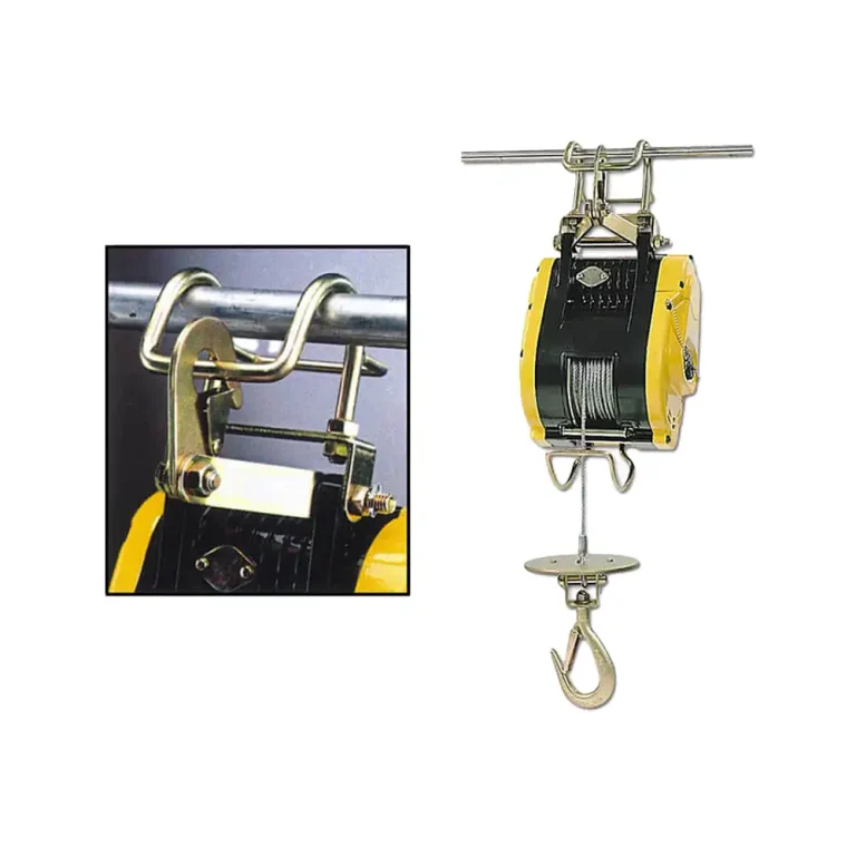 Electric and manual winches for different construction needs.