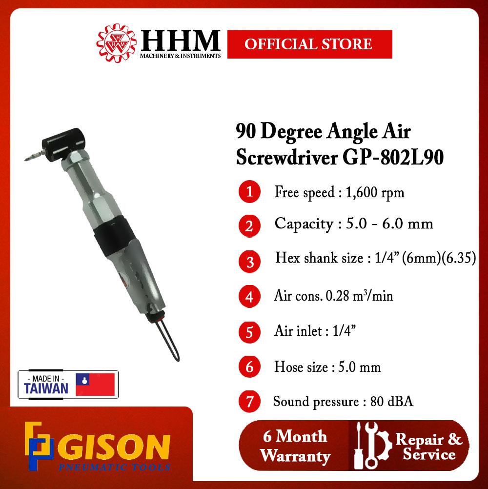 GISON 90 Degree Angle Air Screwdriver (GP-802L90)