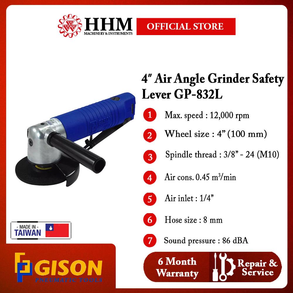 GISON 4″ Air Angle Grinder (GP-832L)