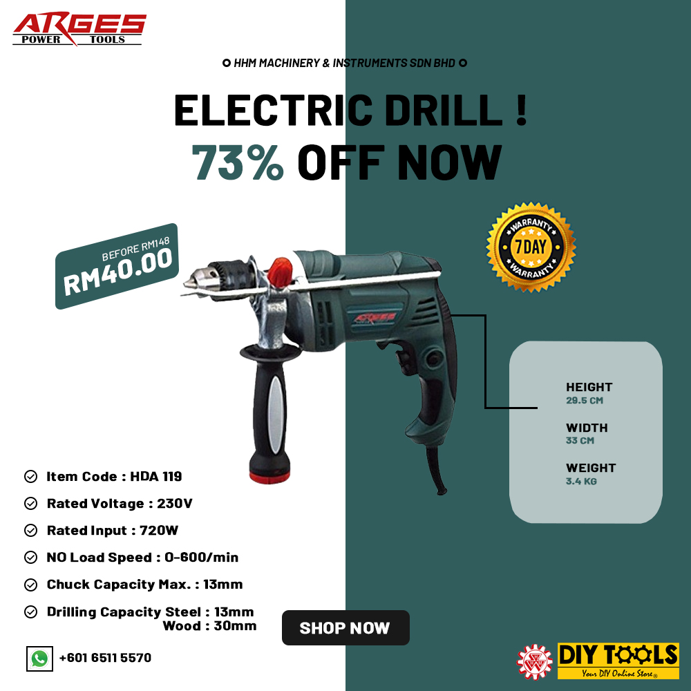 ARGES Electric Drill (HDA 119)
