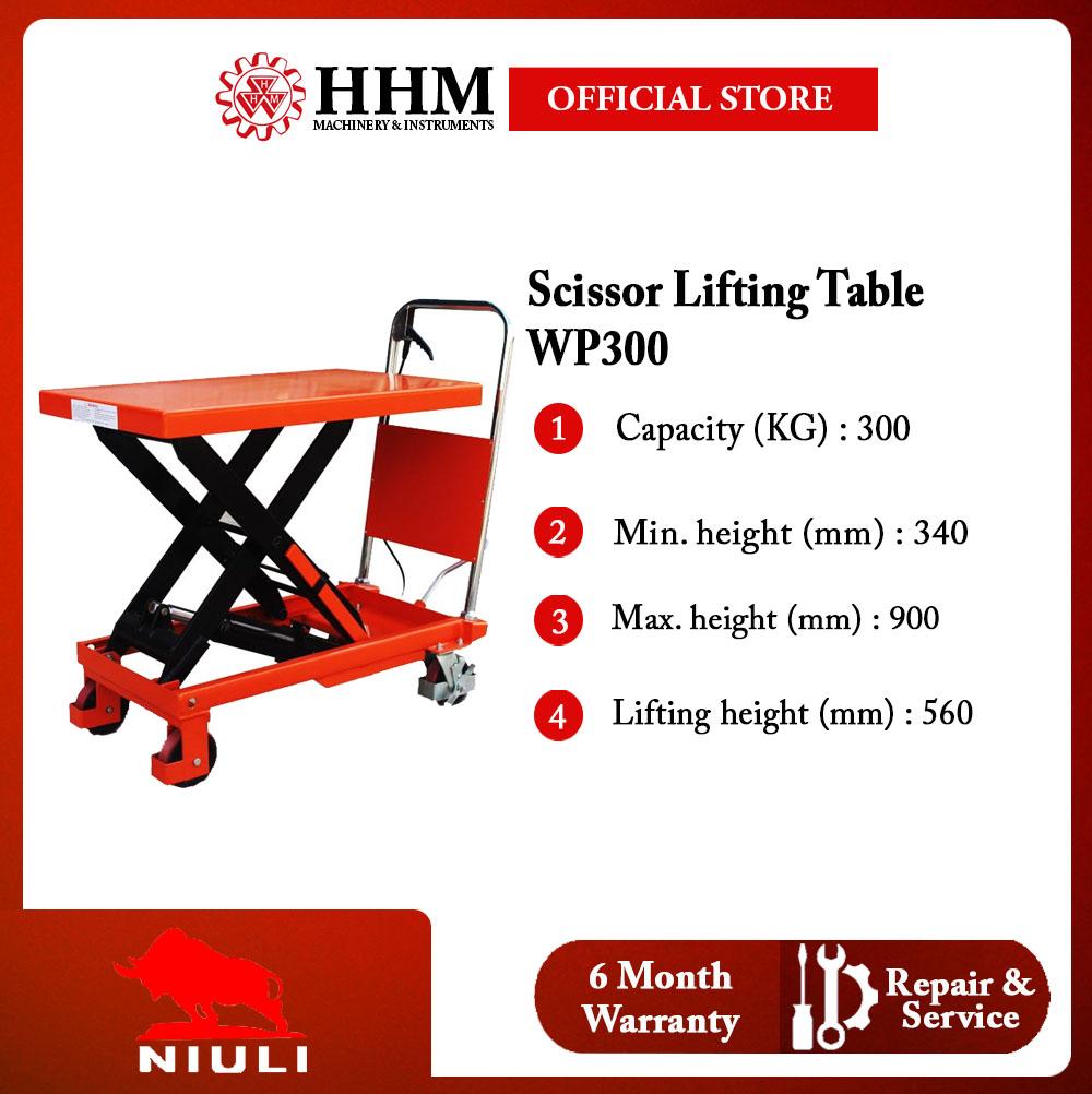NIULI Scissor Lifting Table WP300 (300 kg Capacity)