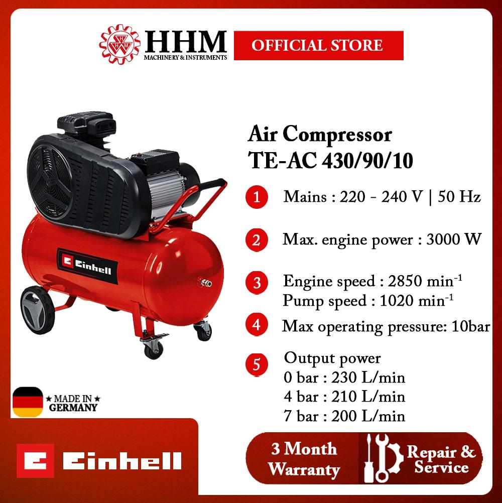 EINHELL 4HP Belt-Driven Air Compressor (TE-AC 430/90/10)
