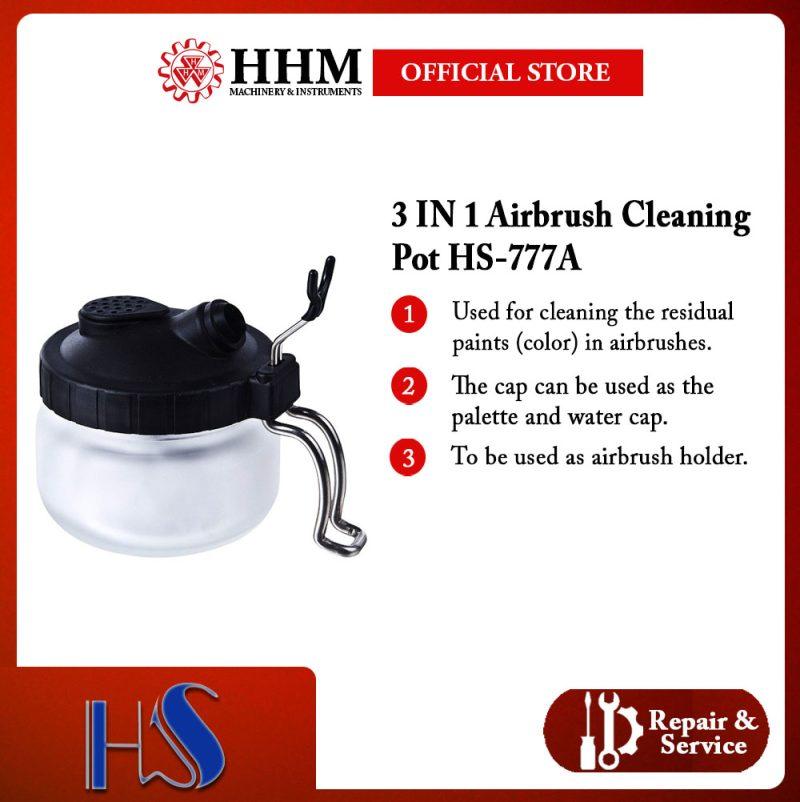 HAOSHENG 3 IN 1 Airbrush Cleaning Pot (HS777A)