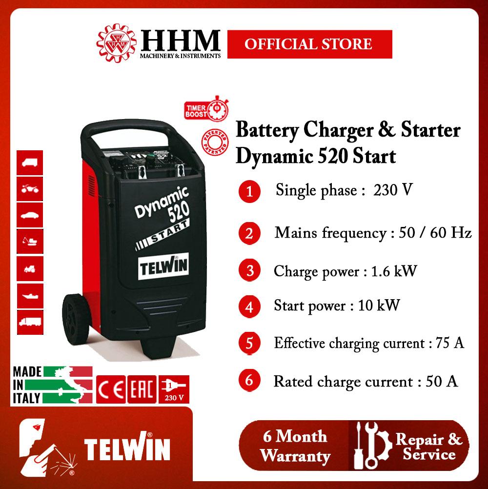 TELWIN Battery Charger and Starter Dynamic 520 Start