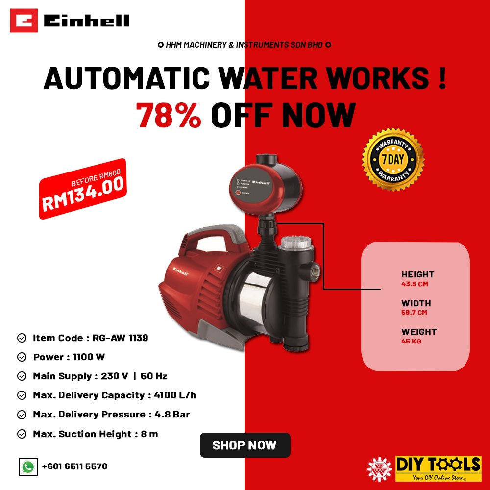 EINHELL Automatic Water Works (RG-AW 1139)