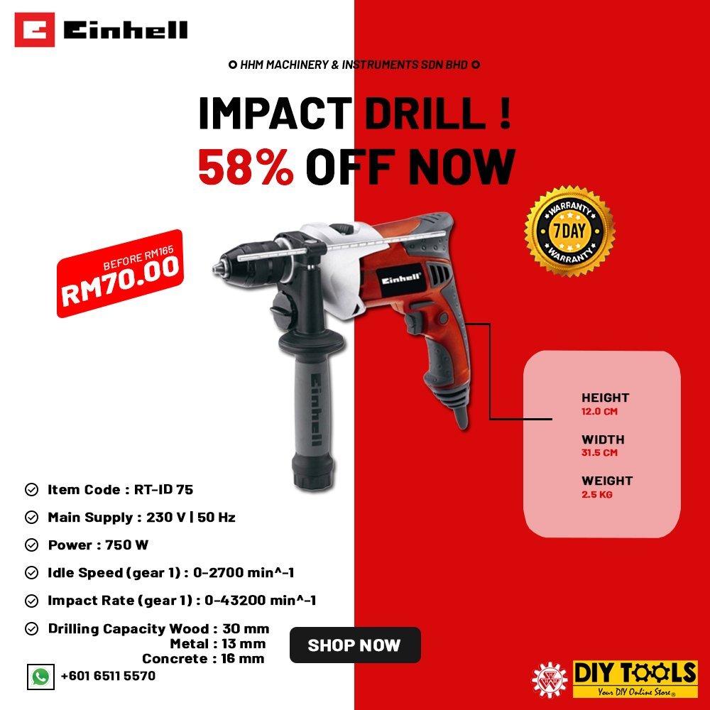 EINHELL Impact Drill (RT-ID 75)
