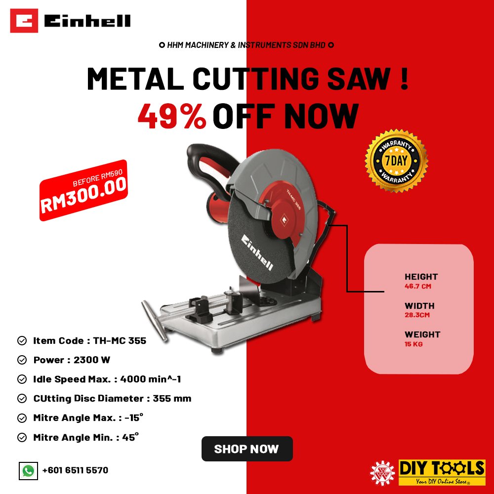 EINHELL Metal Cutting Saw (TH-MC 355)