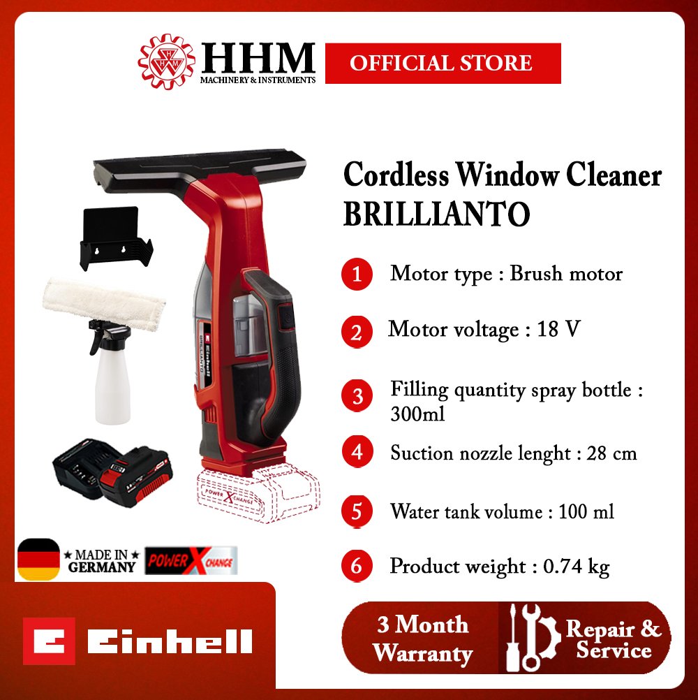 EINHELL Cordless Window Cleaner ( BRILLIANTO )