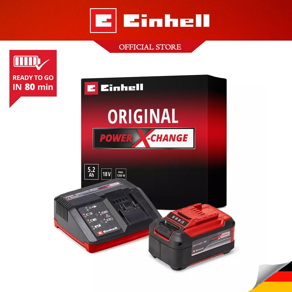 EINHELL 5.2AH PXC Fast Charge Starter Kit