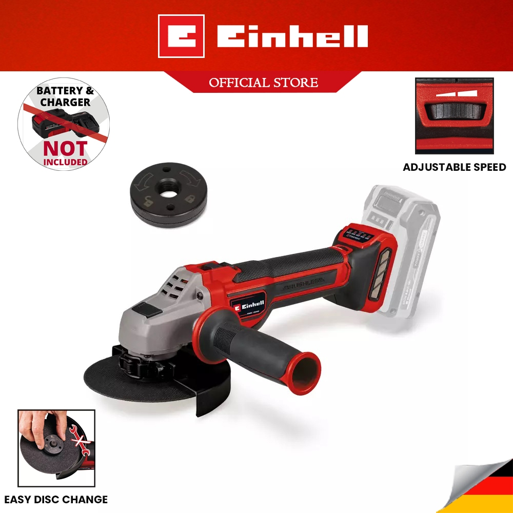 EINHELL Cordless Angle Grinder ( TP-AG 18/125 CE Q Li-SOLO )