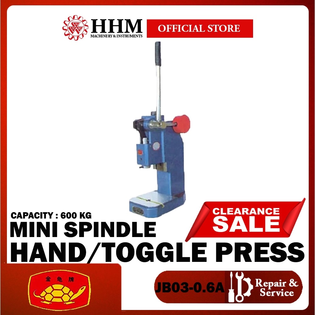 Golden Tortoise Mini Spindle Hand/Toggle Press J03-0.6A