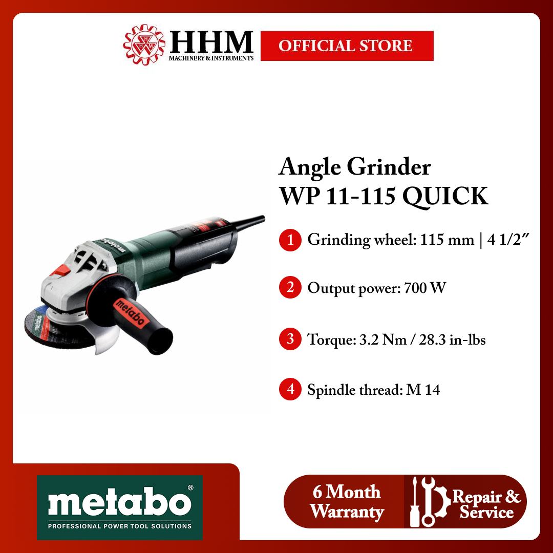 METABO Angle Grinder WP 11-115 QUICK