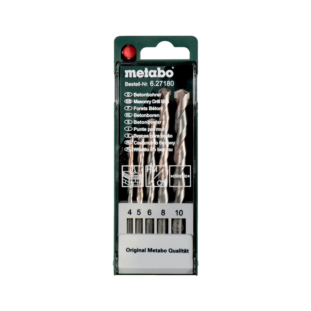 METABO (627180000) Concrete Drill Bit Storage Case Classic (5 PCS)