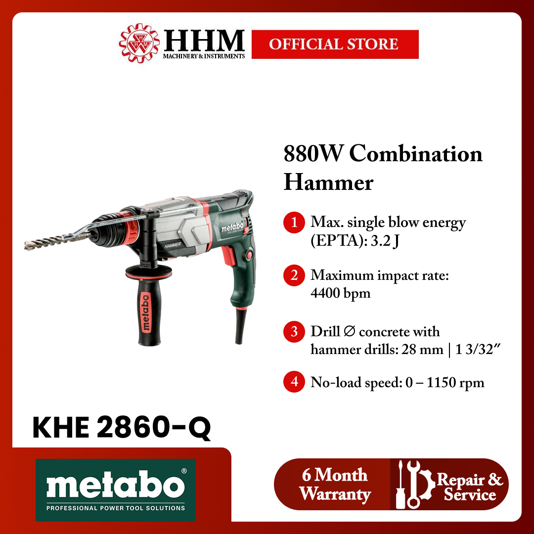METABO 880W Combination Hammer KHE 2860 Quick