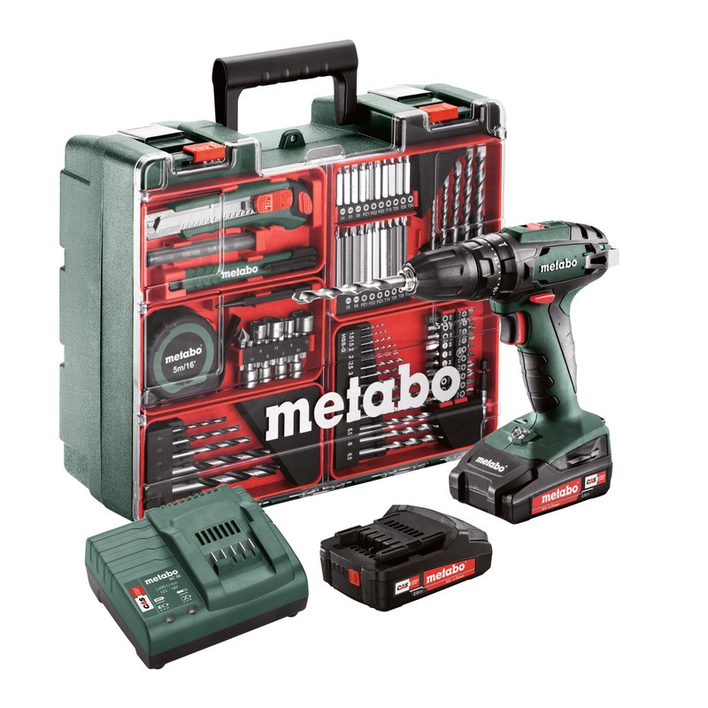 METABO Cordless Hammer Drill Mobile Workshop Set SB18-SET-MW