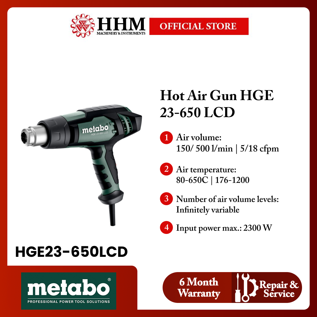 METABO Hot Air Gun HGE 23-650 LCD