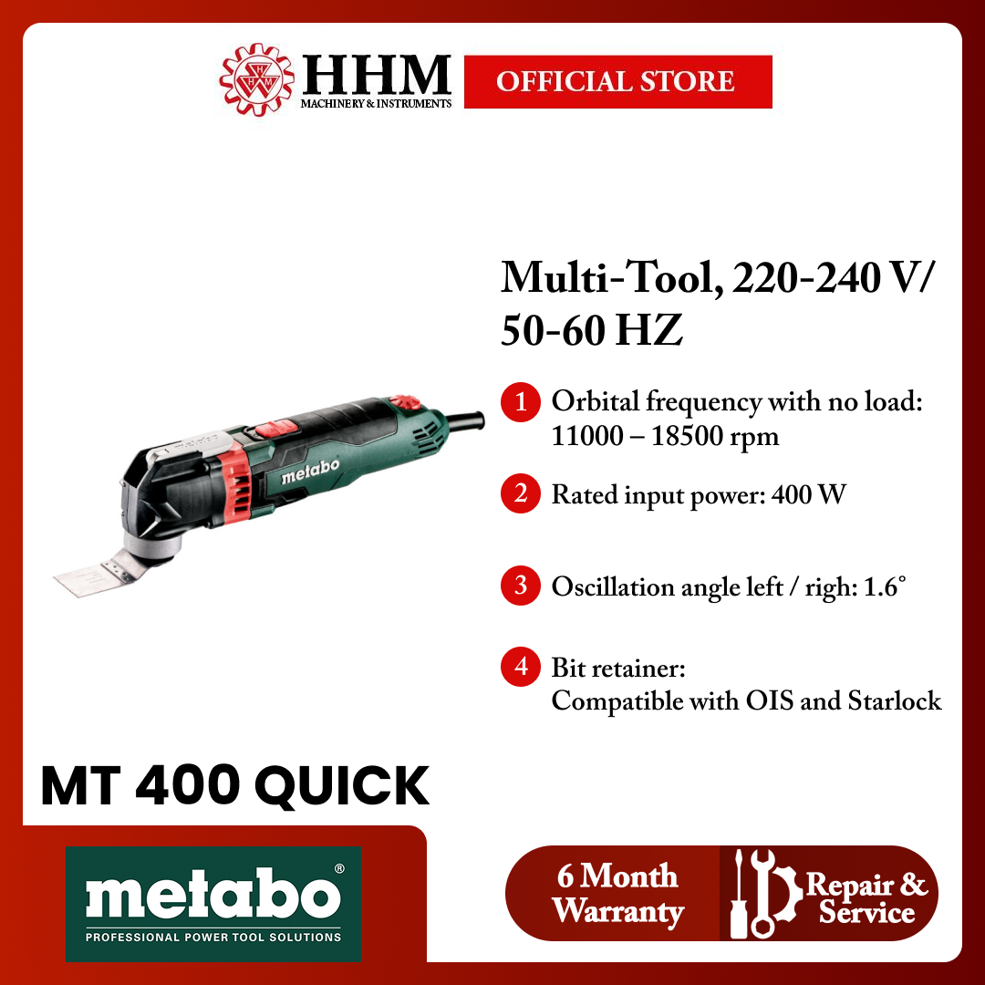 METABO Multi-Tool MT 400 QUICK, 220-240 V/50-60 HZ
