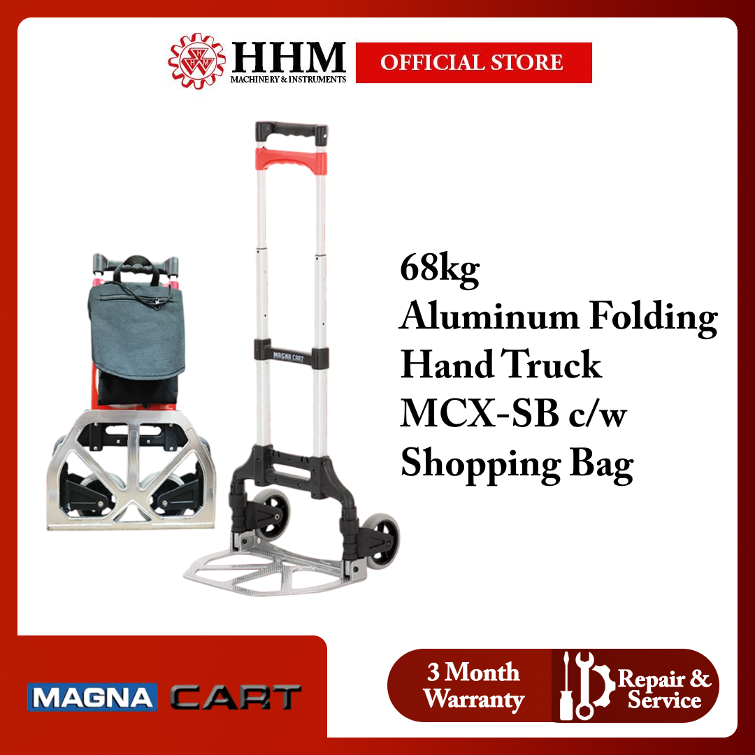 MAGNA CART 68kg Aluminum Folding Hand Truck MCX-SB c/w Shopping Bag
