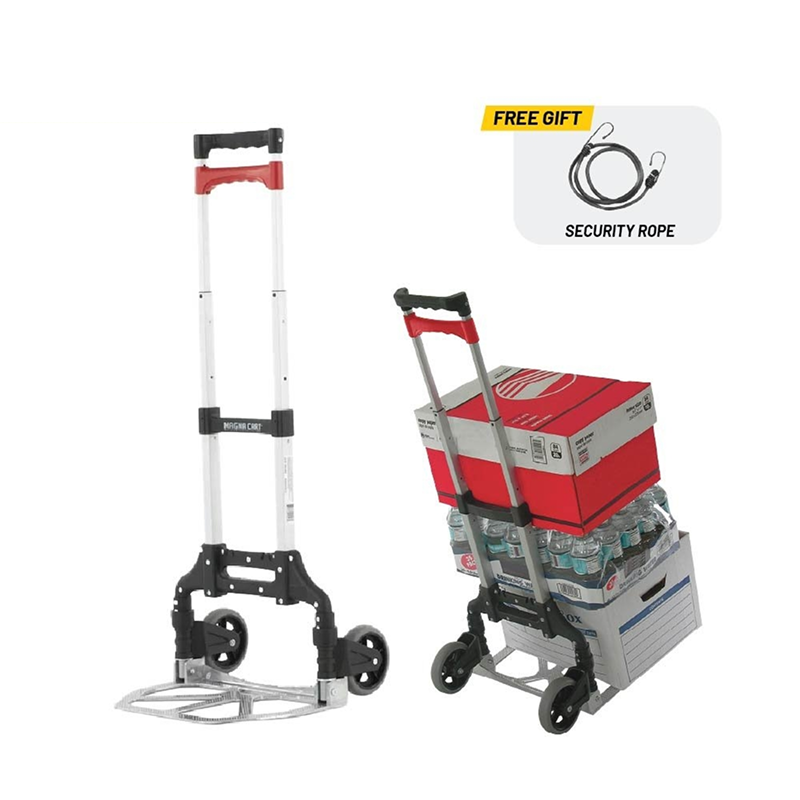 MAGNA CART 68kg Aluminum Folding Hand Truck MCX c/w Securing Rope