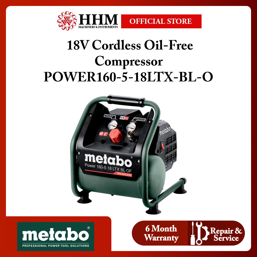 Metabo 18V Cordless Oil-Free Compressor POWER160-5-18LTX-BL-O