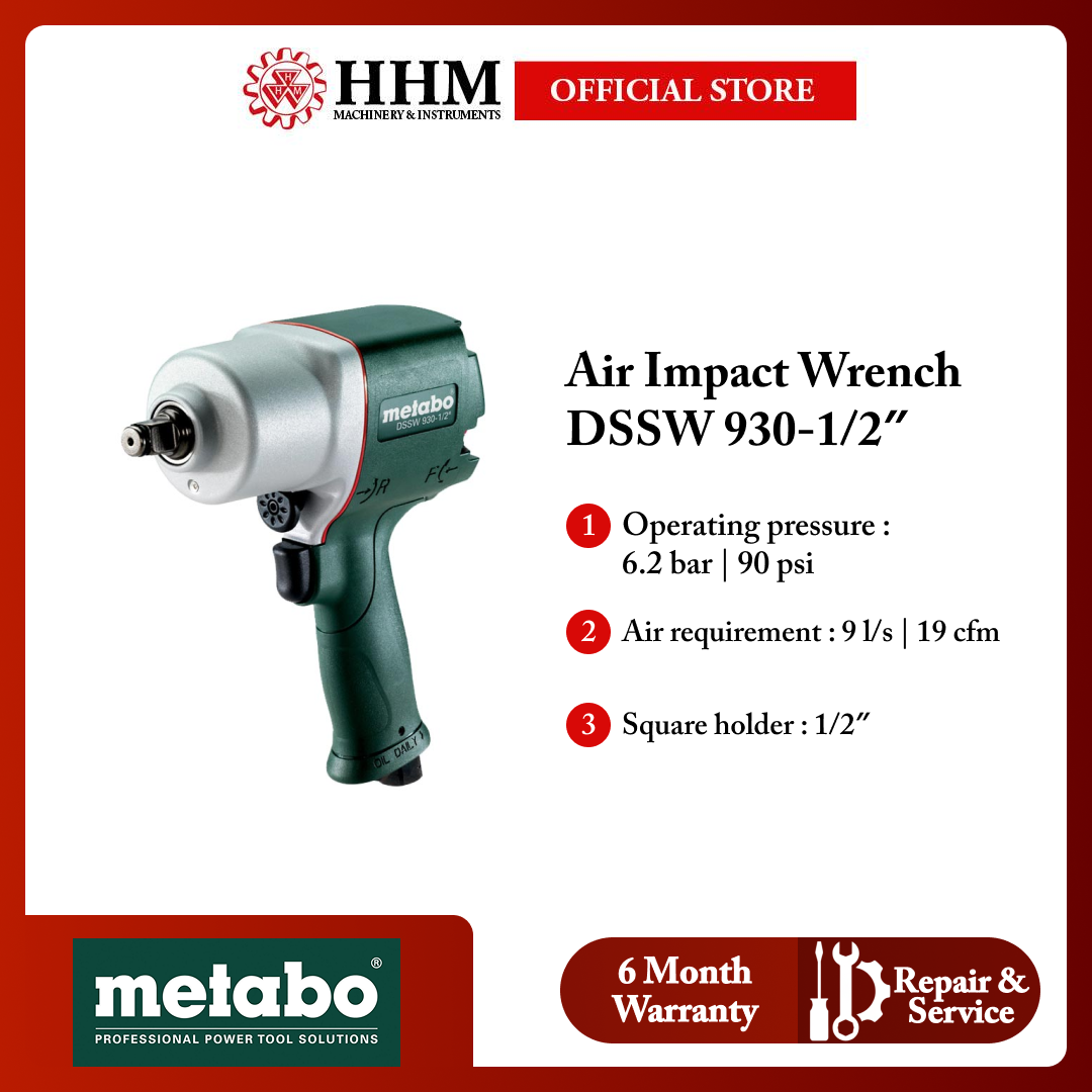 METABO Air Impact Wrench DSSW 930-1/2″