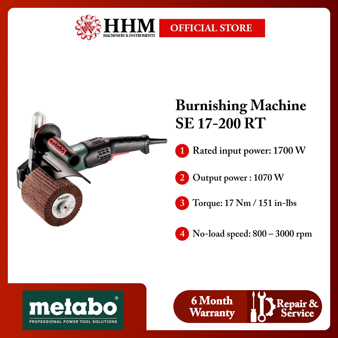 METABO Burnishing Machine SE 17-200 RT
