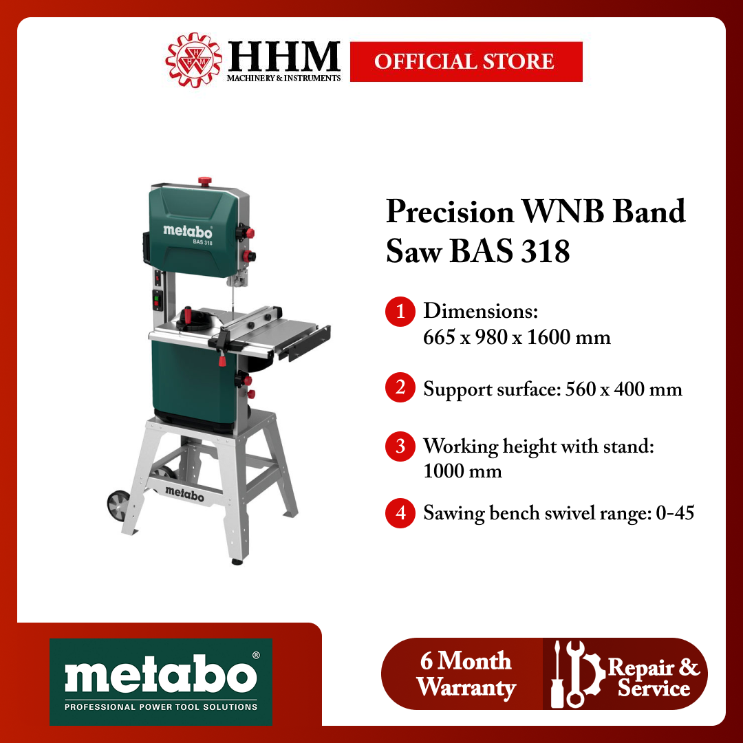 METABO Precision WNB Band Saw BAS 318