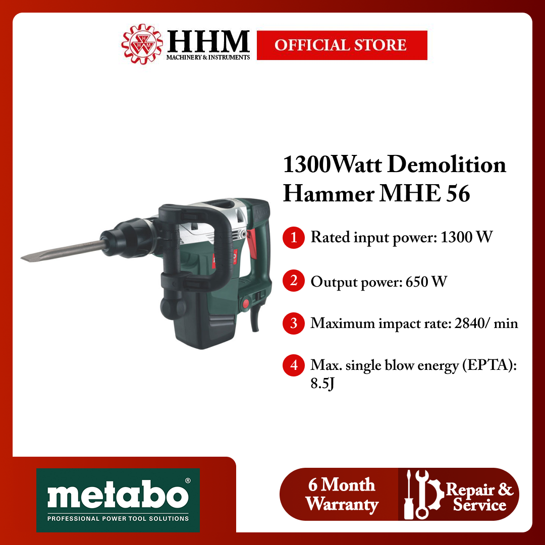 METABO 1300Watt Demolition Hammer MHE 56