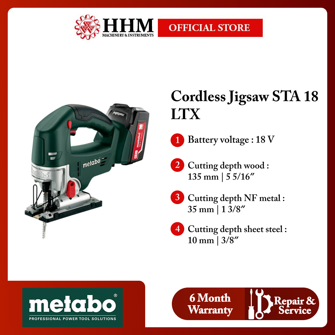 METABO Cordless Jigsaw STA 18 LTX