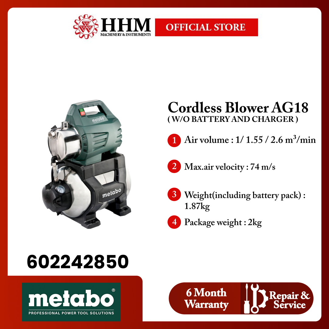 METABO Domestic Water Pump HWW 4500/25 INOX PLUS