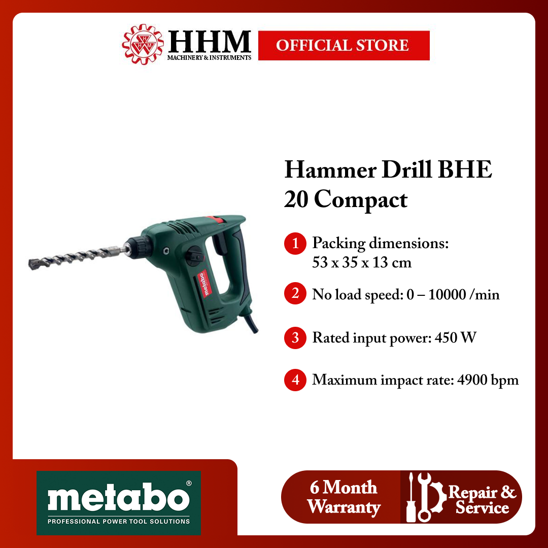 METABO Hammer Drill BHE 20 Compact