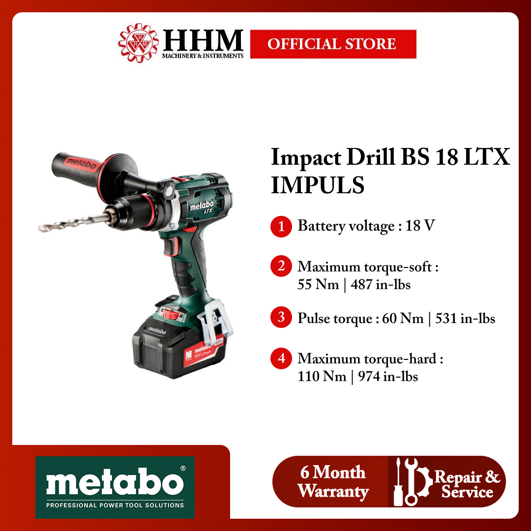METABO Impact Drill BS 18 LTX IMPULS