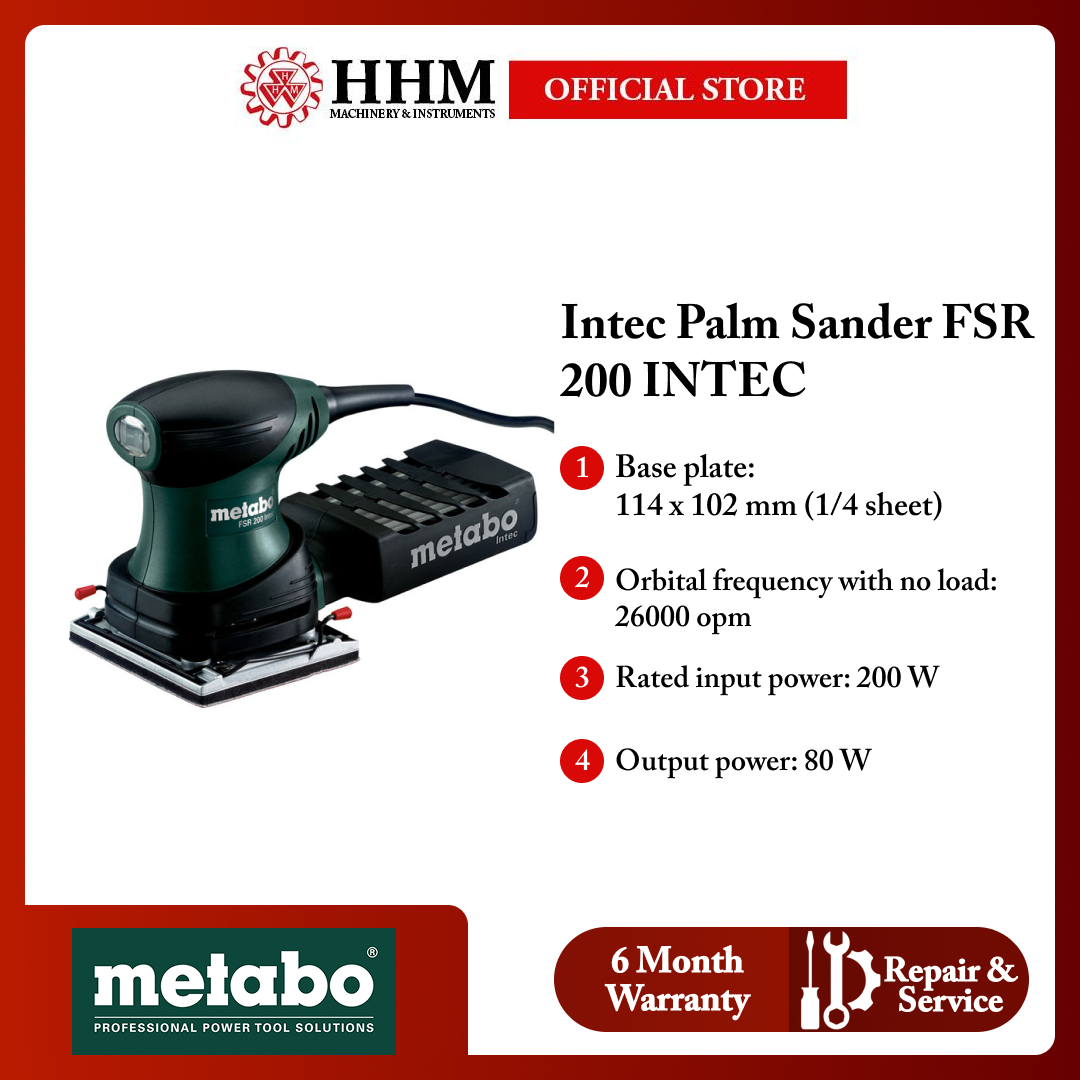 METABO Intec Palm Sander FSR 200 INTEC