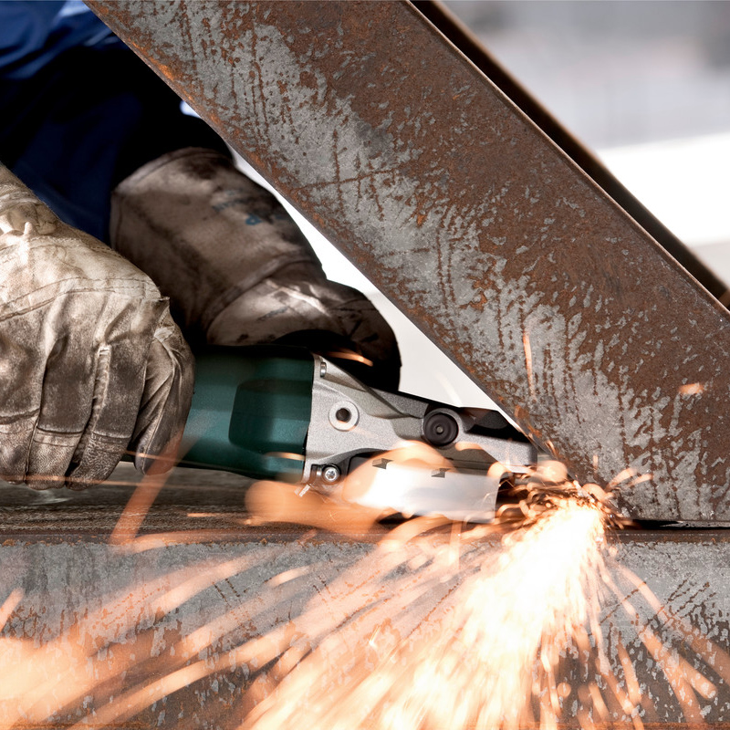 METABO Flat Head Angle Grinder WEF 9-125 Quick_03