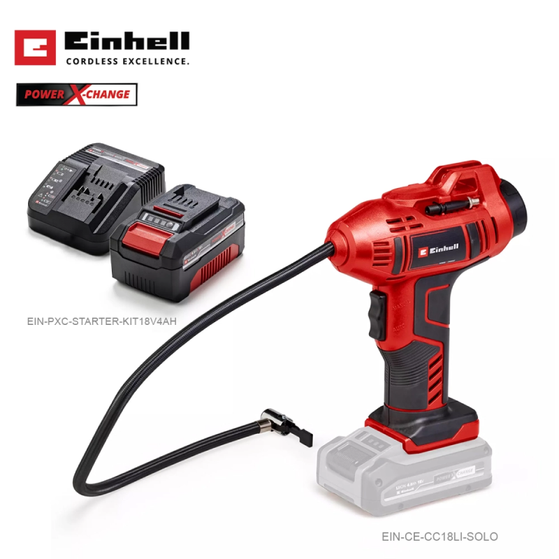 EINHELL Cordless Car Air Compressor CE-CC 18 Li Solo