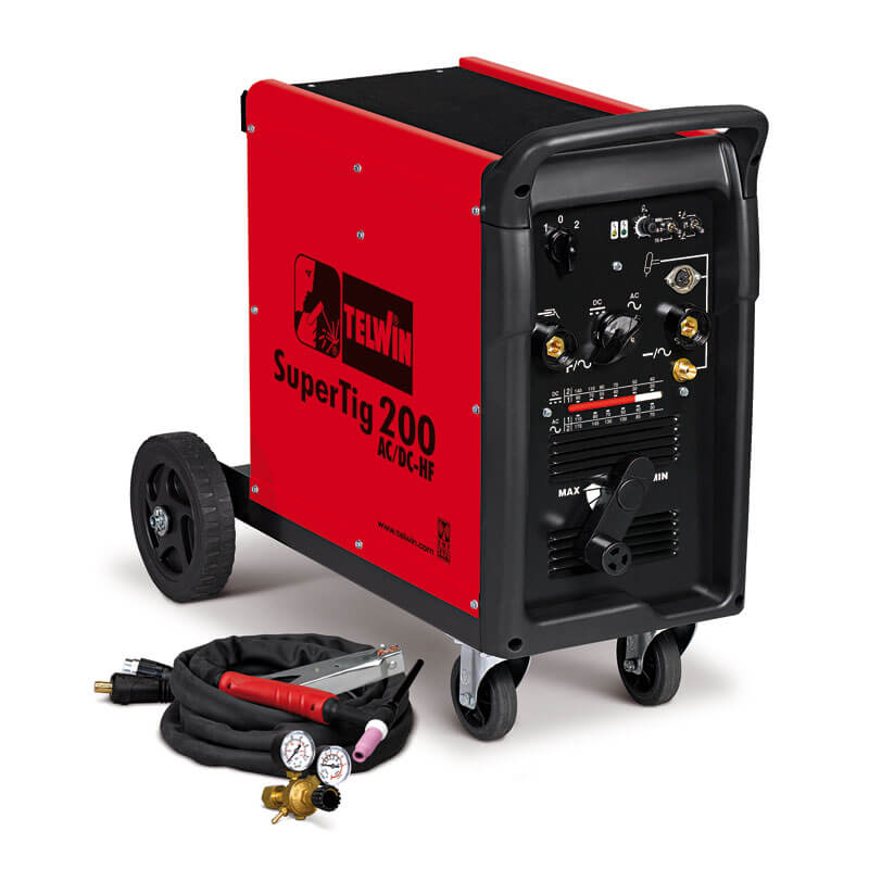 TELWIN TIG Welder C/W Access-Stainless & Alum 200 AC/DC-HF 400V (832160)