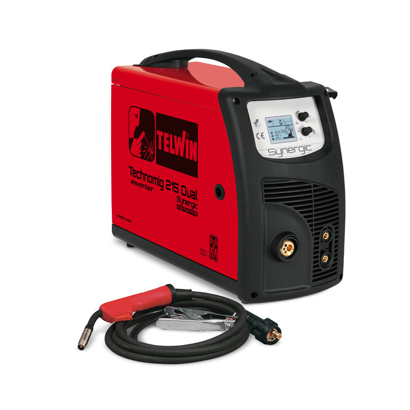 TELWIN MIG/TIG MMA Machine Inverter TECHNOMIG 215 DUAL SYNERGIC (816053)