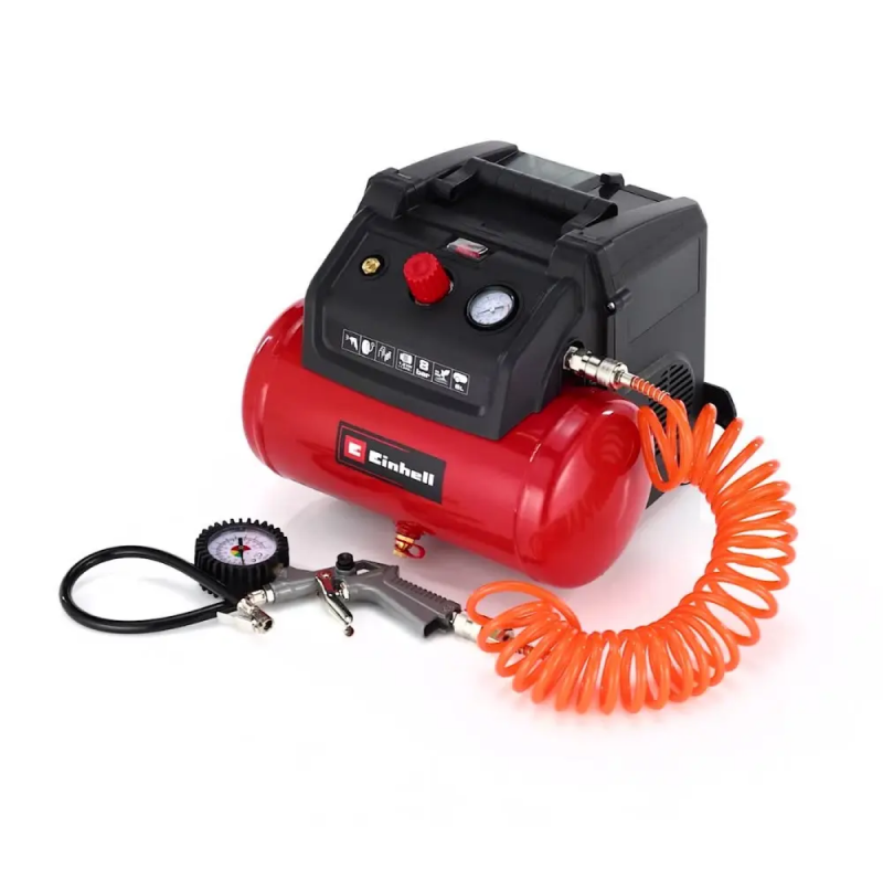 EINHELL 2HP 1100W 230V DD Oil Free Air Compressor TC-AC190/6/8 SET c/w Accessory Set