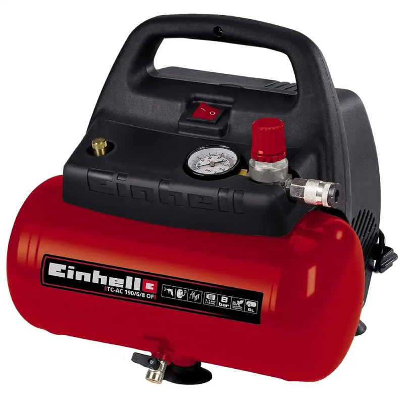 EINHELL 2HP 1100W 230V DD Oil Free Air Compressor TC-AC190/6/8