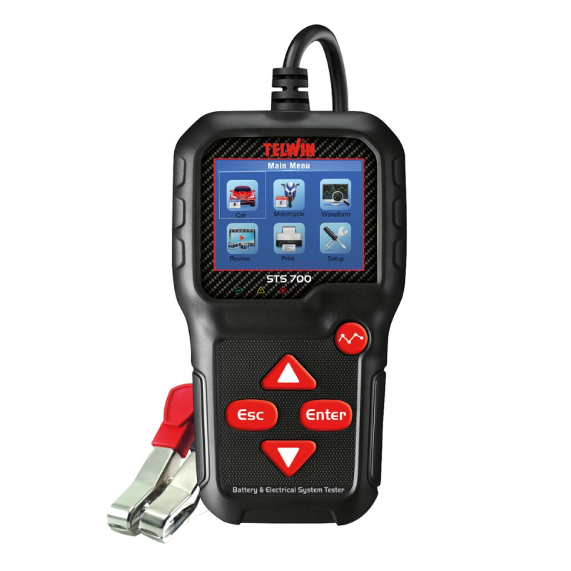 TELWIN Battery Tester STS 700, ( 8-240AH Battery ) for 12V Batteries
