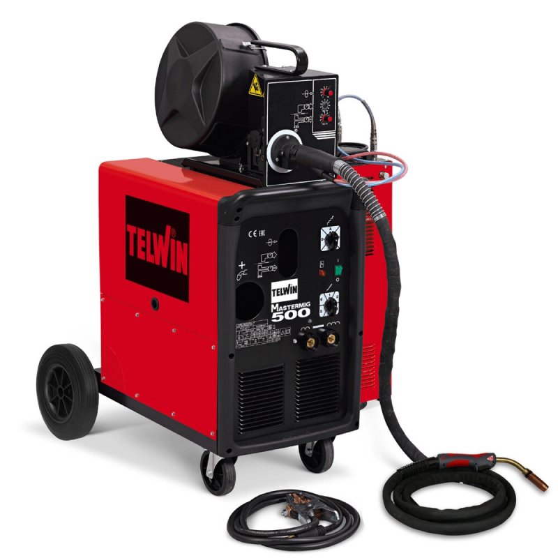 TELWIN 50-500A 25KW 400V 3 Phase 50/60HZ MIG Welder with Cooling System MASTERMIG 500 AQUA